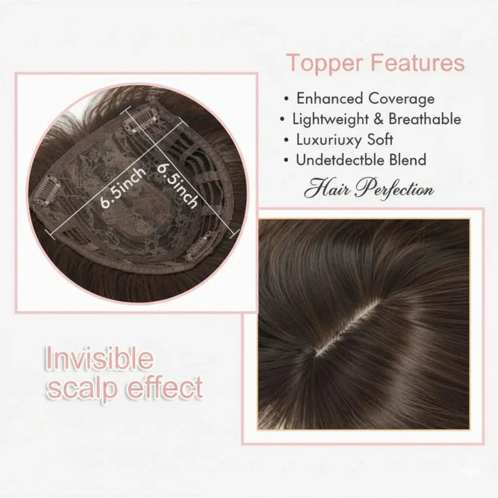 Smokey Blonde Ombre 3 Clips Topper 24" Long(7697) Synthetic Hair | Zebaish Wigs & Extensions