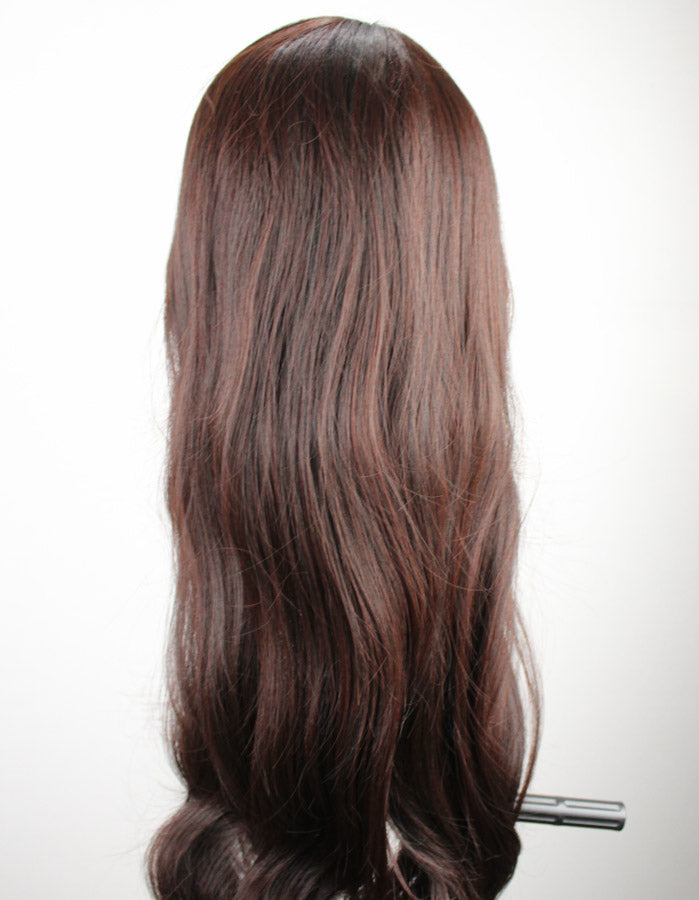 Burgundy Long Flick Wig - Zebaish Wigs and Extension