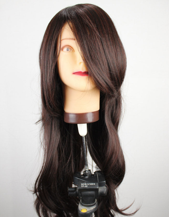 Burgundy Long Flick Wig - Zebaish Wigs and Extension