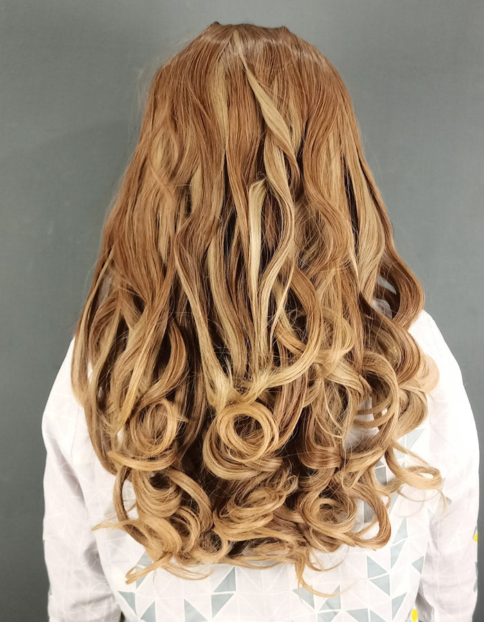 Brown with Light Blonde Highlights