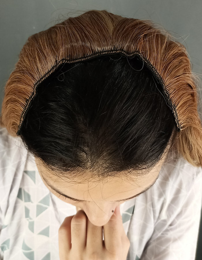 Brown with Light Blonde Highlights