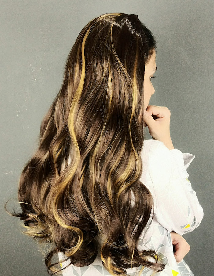 Brown With Gold Highlights