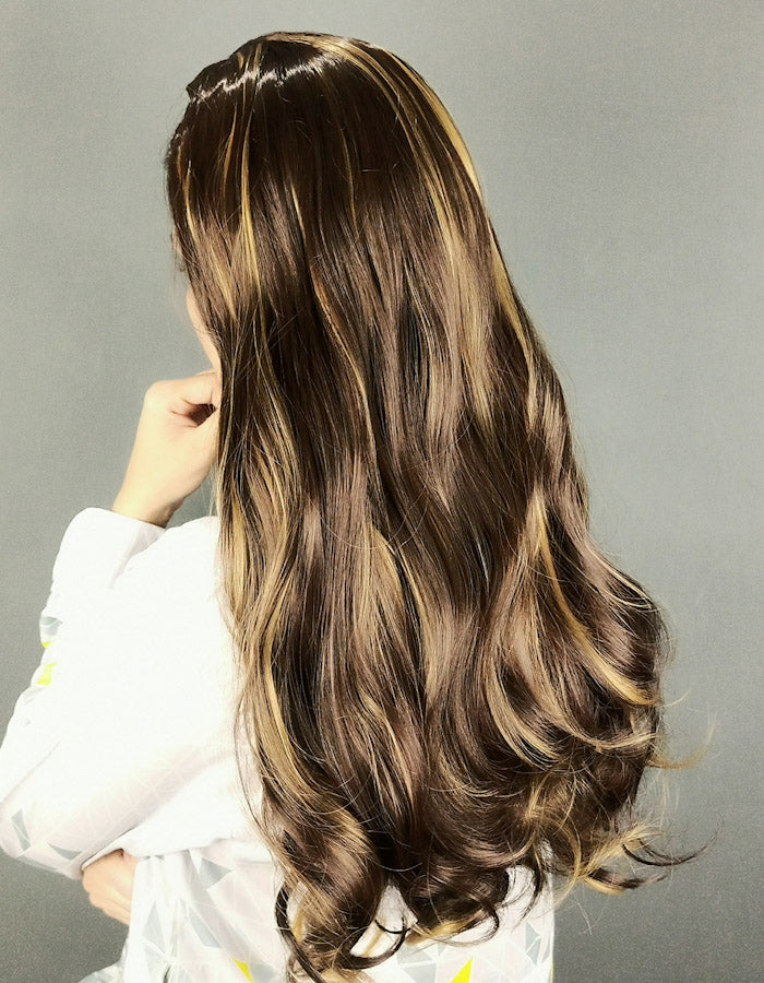 Brown With Gold Highlights