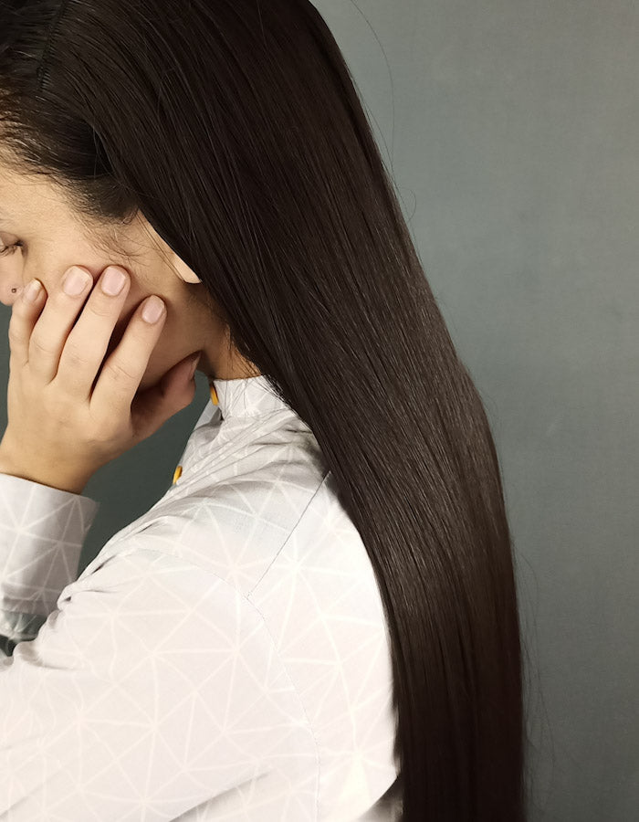 Long Natural Black Hair Extension 24 and 30 Inches - Zebaish Wigs and Extension