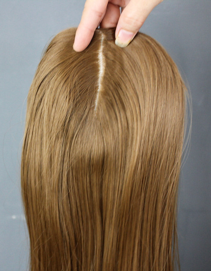03 Clips Hair Patch Style A – Discreet front baldness solution with natural-looking hair integration.