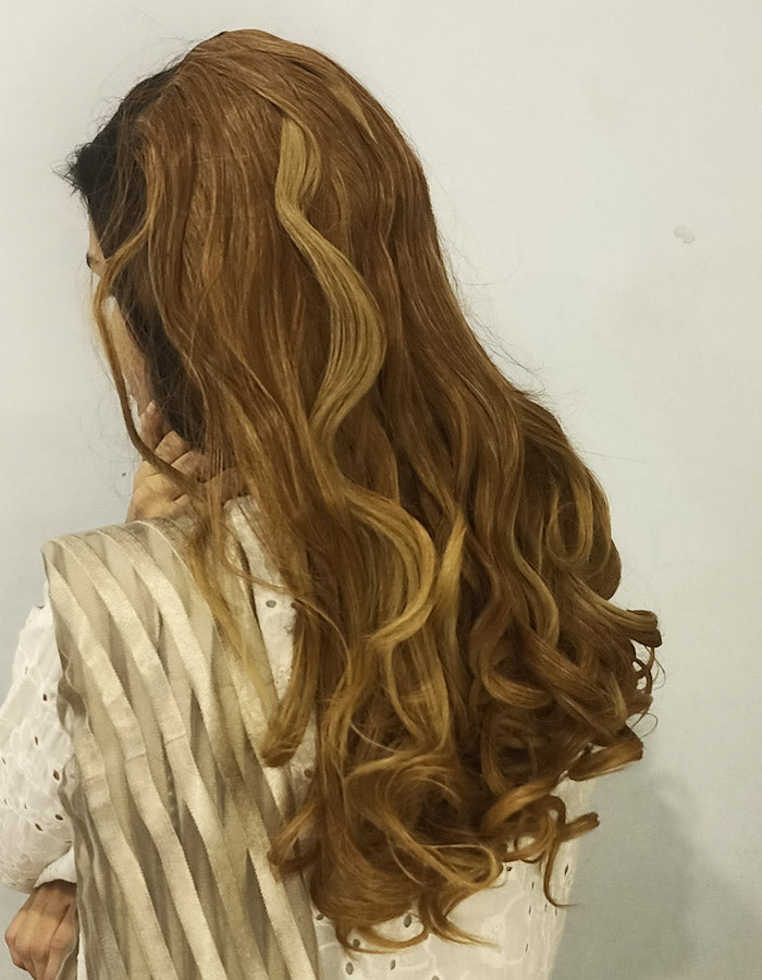 Honey Brown Curl Hair Extension | Zebaish Wigs & Extensions