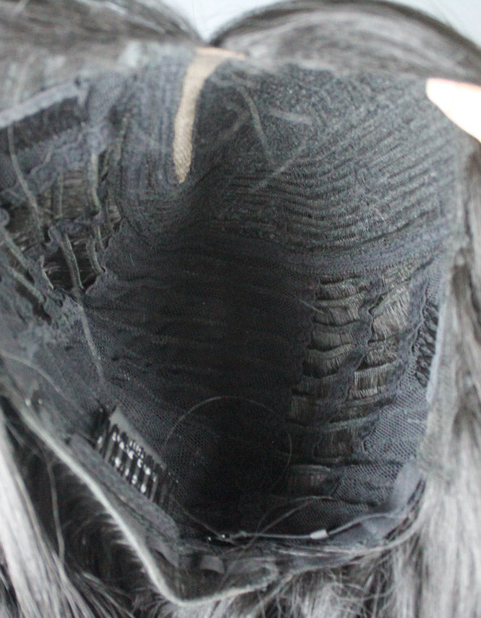 Front Fixed Lace Wig Black - Zebaish Wigs and Extension