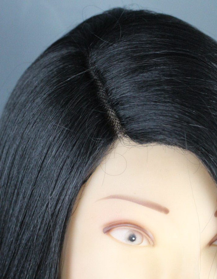 Front Fixed Lace Wig Black
