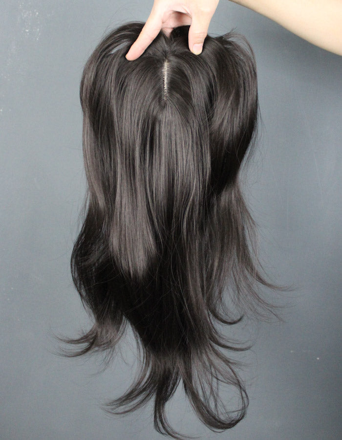 03 Clips Hair Patch With Bang Style C