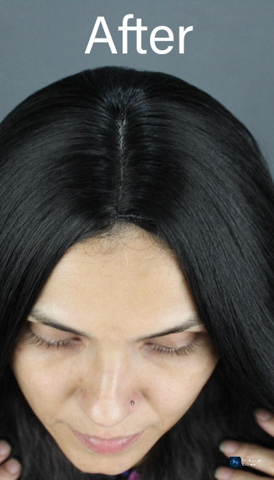 02 Clips Hair Patch with Parting| Zebaish Wigs & Extensions