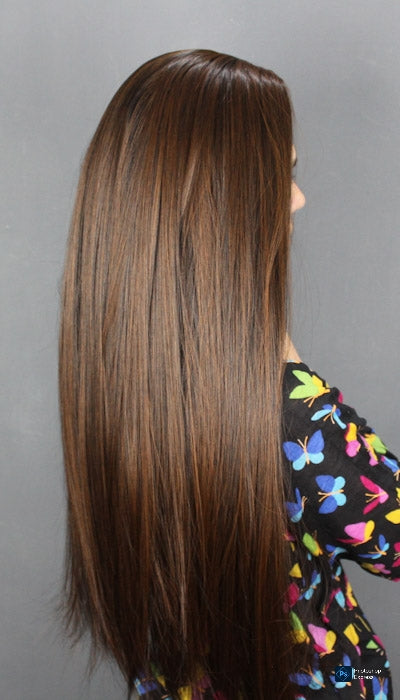MonoTopper Straight 24 Inches Long 2 Colors | Zebaish Wigs & Extensions