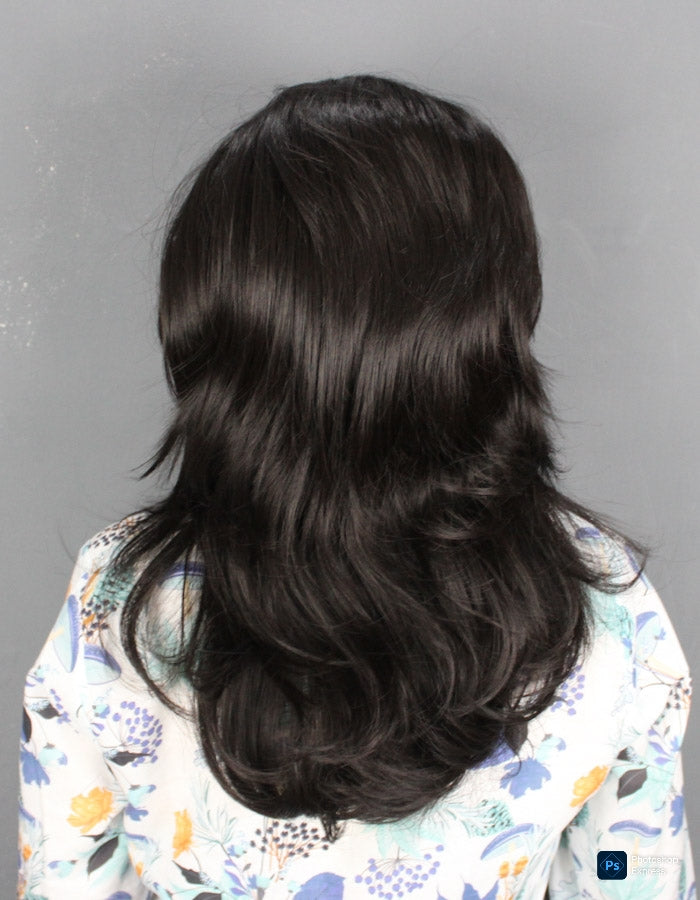 NATURAL BLACK SHORT HAIR TOPPER | Zebaish Wigs & Extensions