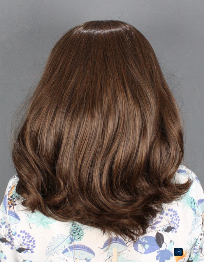 CHOCOLATE BROWN SHORT HAIR TOPPER | Zebaish Wigs & Extensions