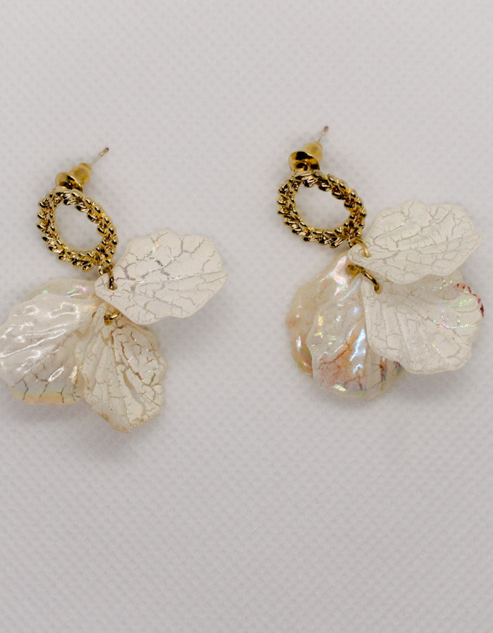 Deep Leaf Drop Earrings