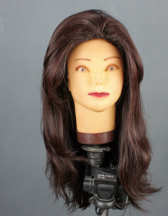 Deep Burgundy Wig Medium Length