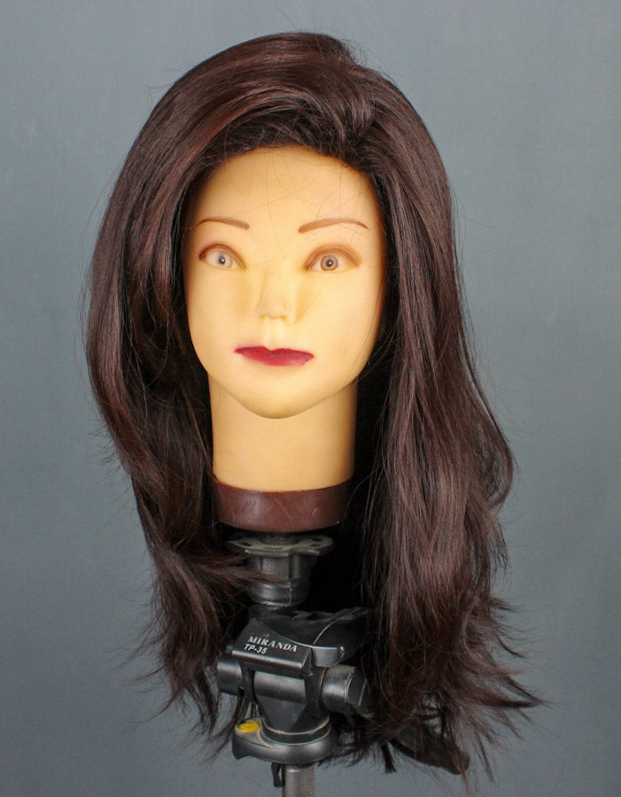 Deep Burgundy Wig Medium Length