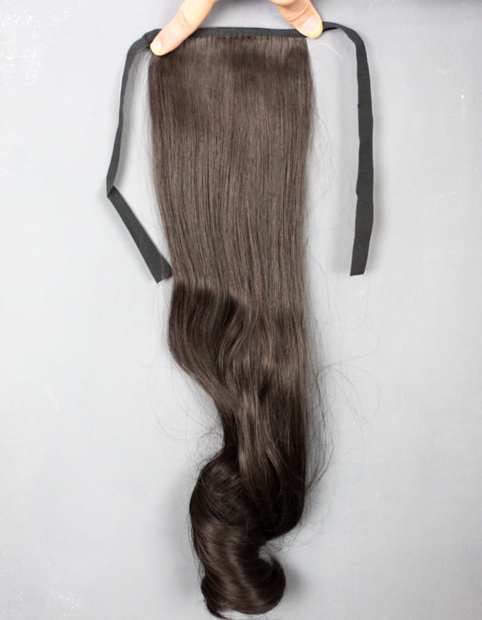 BrownWave Elegance Ponytail, 22 Inches Long - Zebaish Wigs and Extension