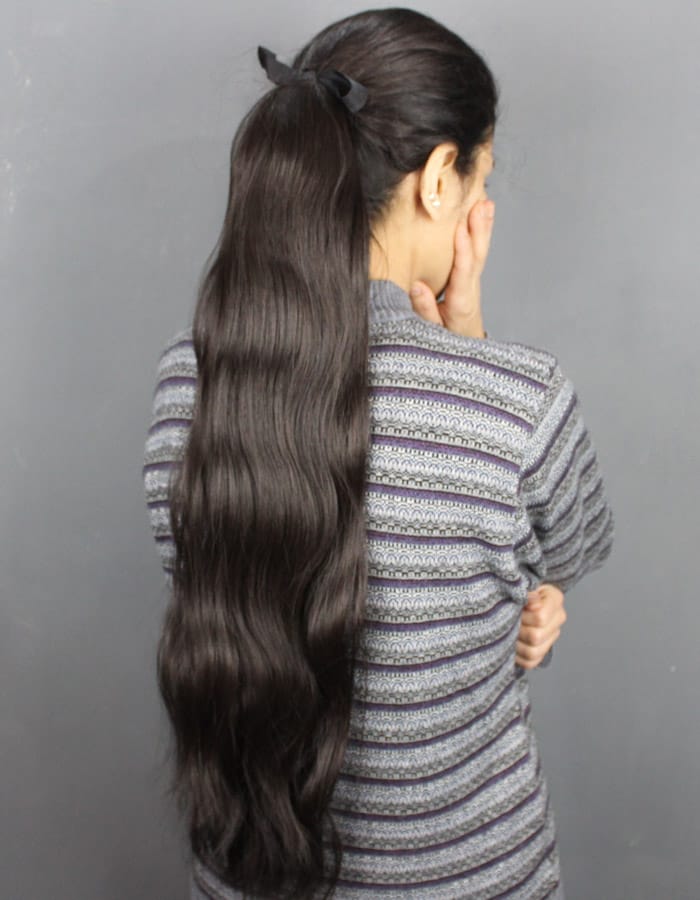 Elegance Waves 30-Inch Ponytail: Chic and Effortless Style for Stunning Looks | Zebaish Wigs & Extensions