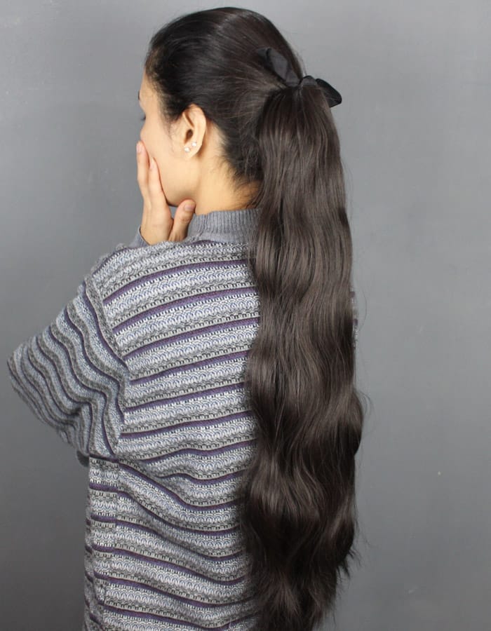 Elegance Waves 30-Inch Ponytail: Chic and Effortless Style for Stunning Looks - Zebaish Wigs and Extension