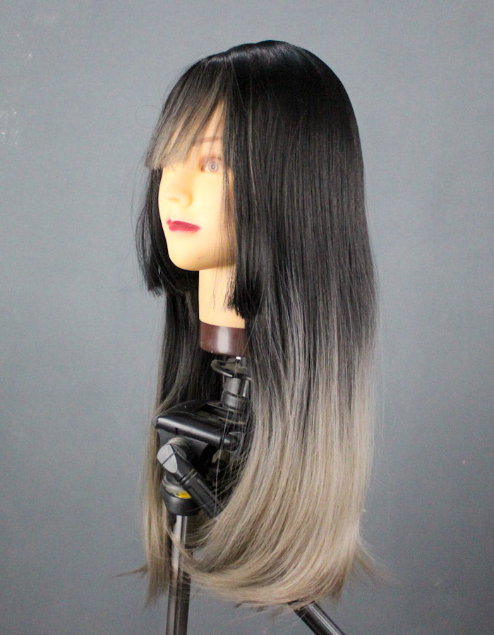 Black to Grey Ombre Wig | Zebaish Wigs & Extensions