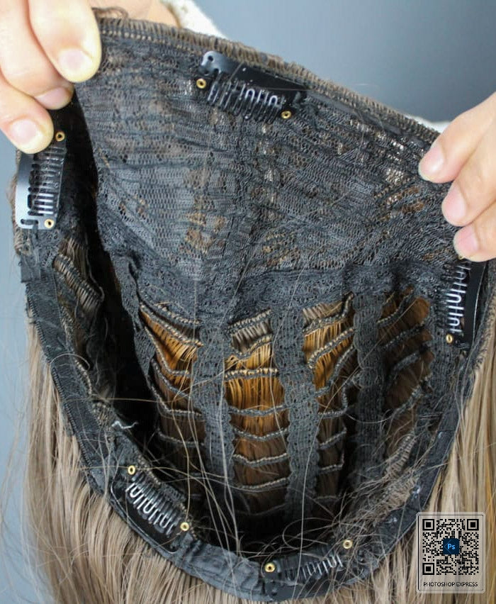 Cap Topper Chocolate Brown 30 Inches Long | Zebaish Wigs & Extensions