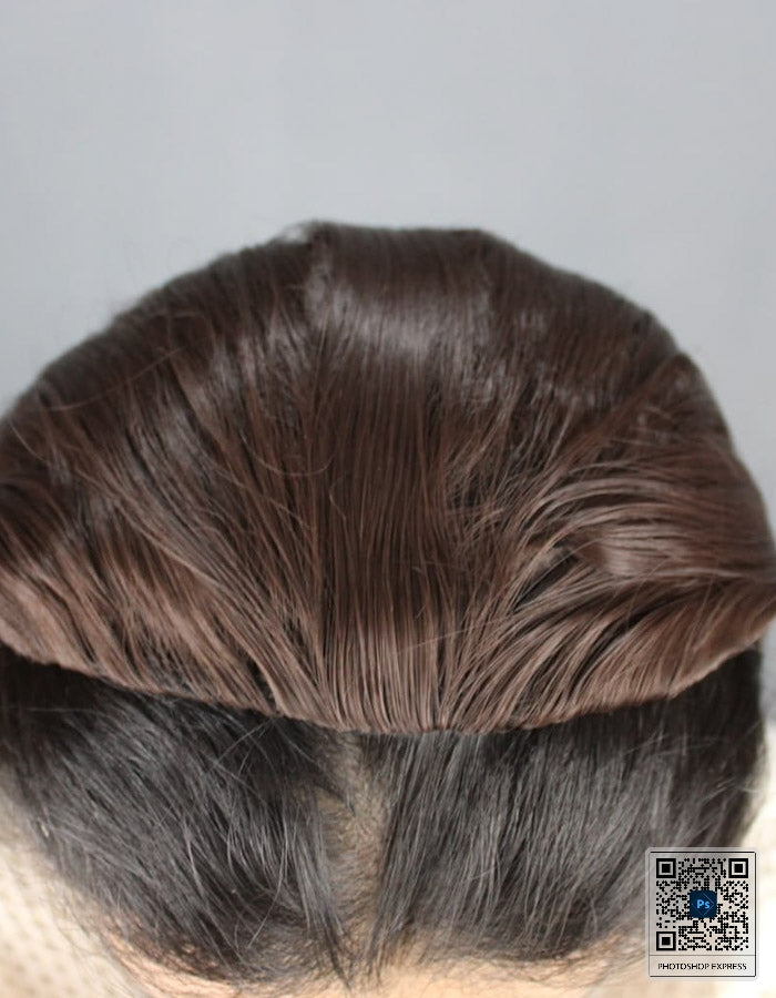 Cap Topper Chocolate Brown 30 Inches Long | Zebaish Wigs & Extensions