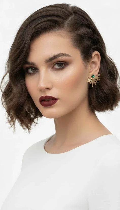 Pendientes de Pavo Real | Zebaish Wigs & Extensions