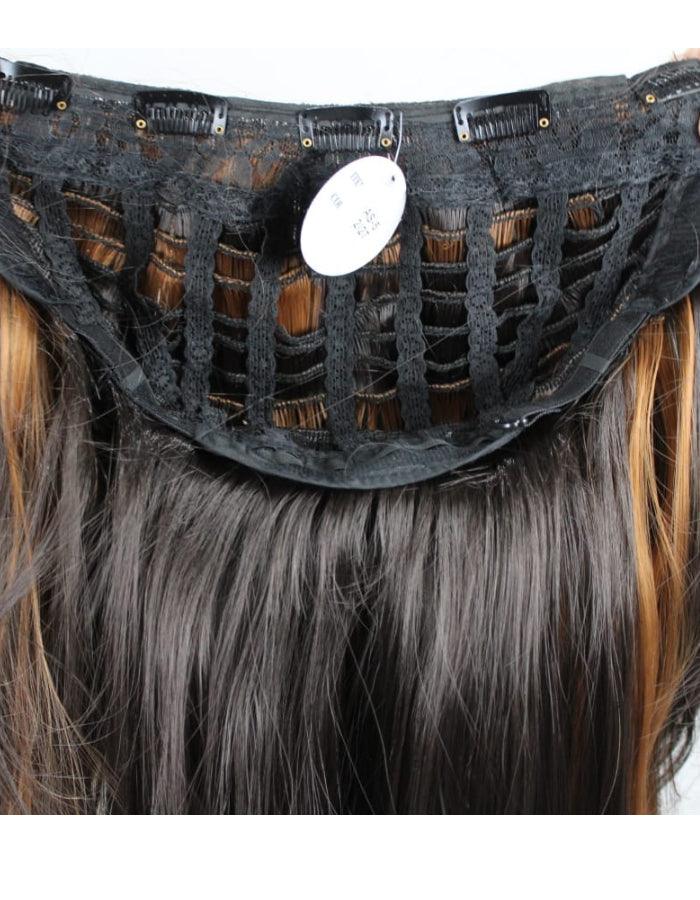 Layer Cut U Shape Copper Streaks Extension - Zebaish Wigs and Extension