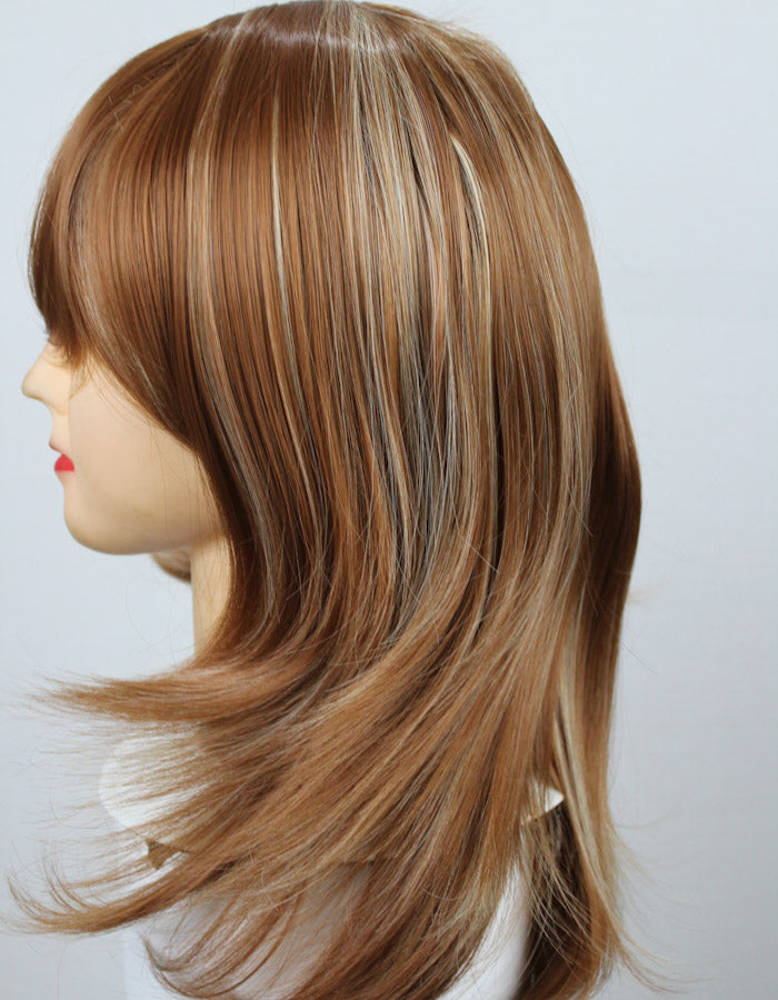 Copper With Blonde Highlights Wig
