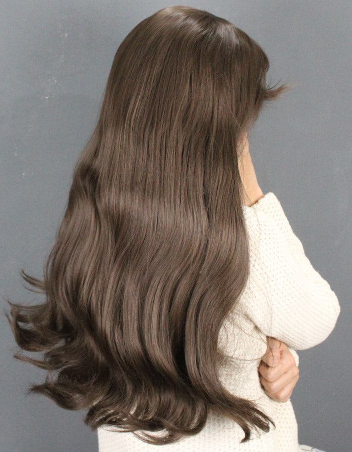 Ash Brown Front Bang Wig - Zebaish Wigs and Extension