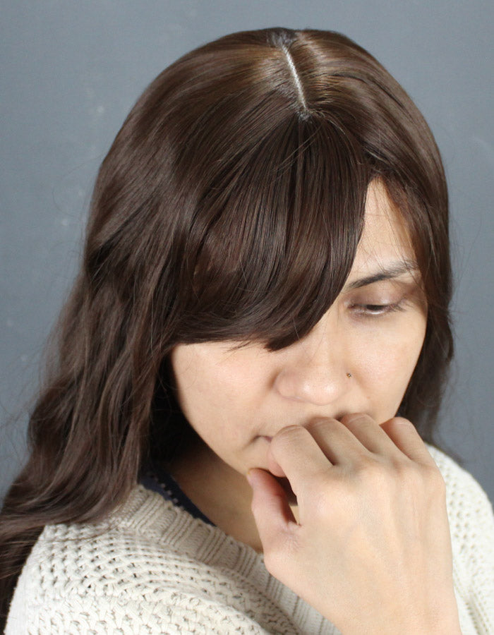 Cool Brown Front Bang Wig - Zebaish Wigs and Extension
