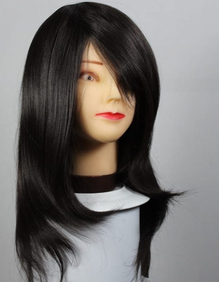 Natural Black Puff Style Wig