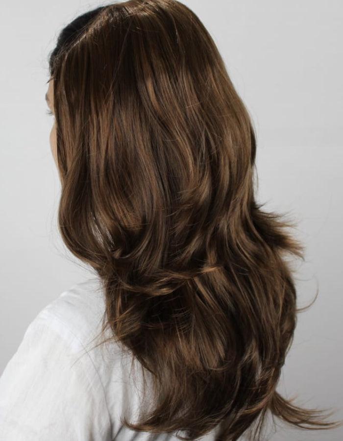 Layer Cut U Shape Medium Brown Extension - Zebaish Wigs and Extension