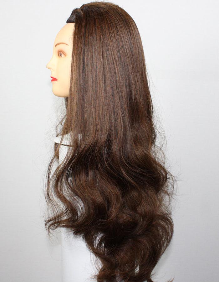 Light Brown Wavy Topper