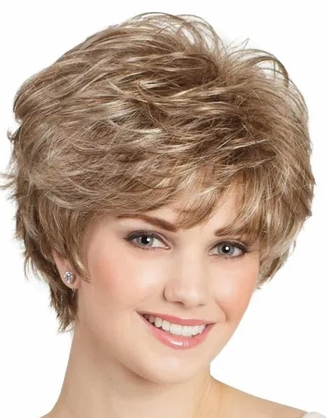 Zebaish Golden Brown Wig With Blonde Highlights