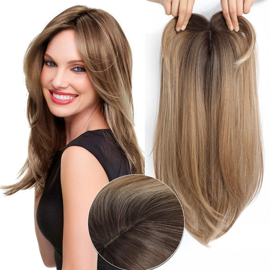 Zebaish Light Brown To Golden Blonde Highlights Topper