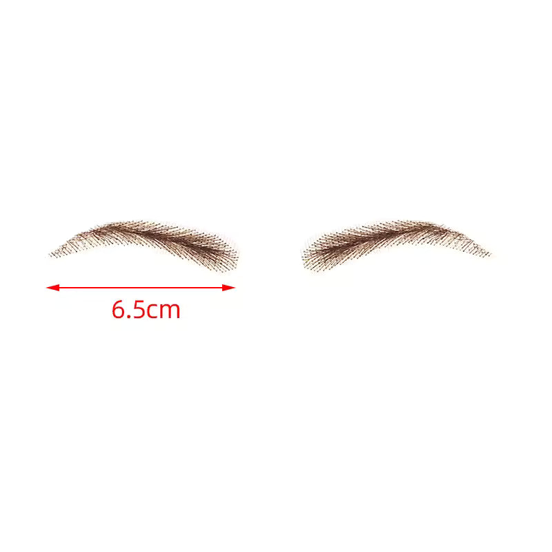 Cejas Castaño Claro de Pelo Real | Extensiones de Cejas de Cabello Humano Tejidas a Ganchillo Hechas a Mano, Impermeables, con Base de Encaje para Mujer | Zebaish Wigs & Extensions