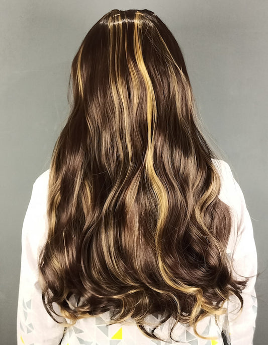 Brown With Gold Highlights