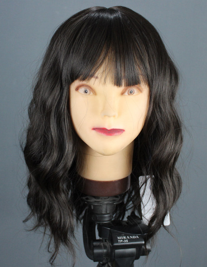 Dark Brown Flirty Waves Wig with Puff - Zebaish Wigs and Extension