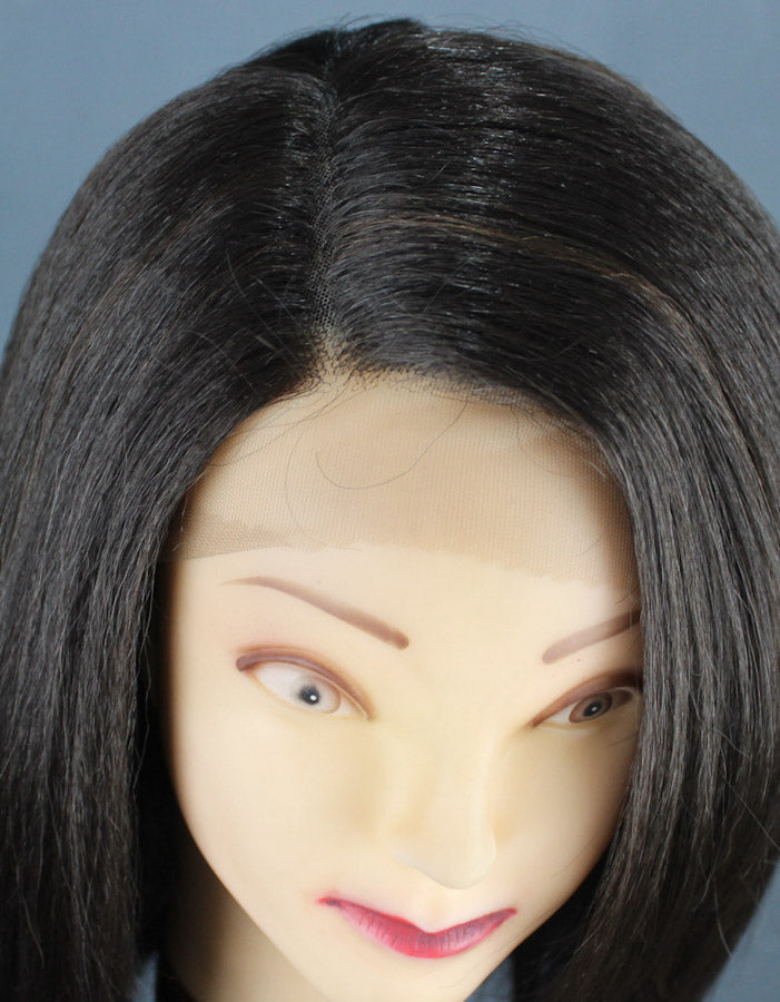 Front Fixed Lace Wig Chocolate Brown