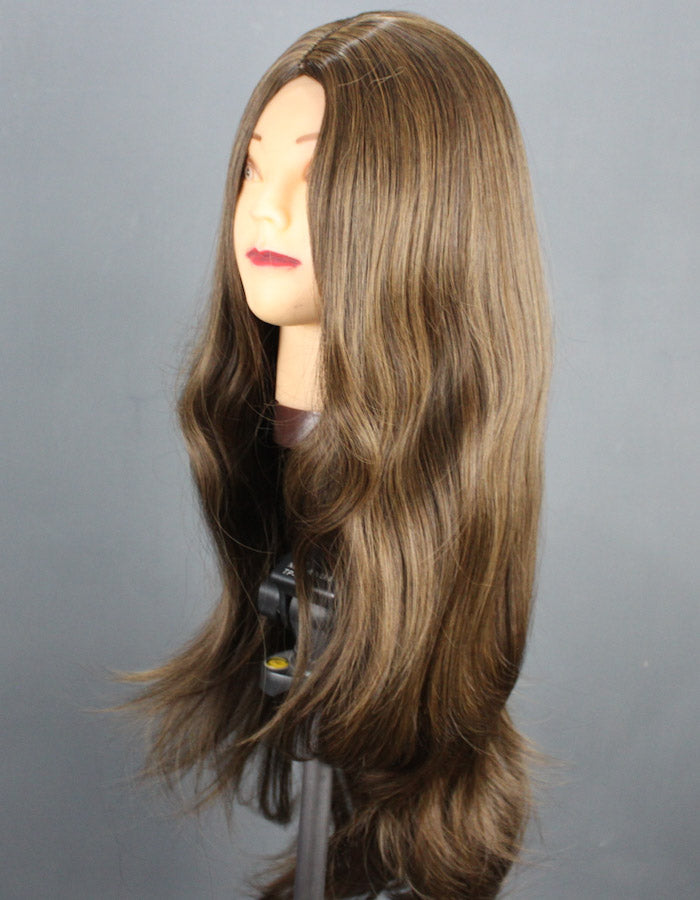 Center Parting Straight Wig 36 Inches Long Streaks