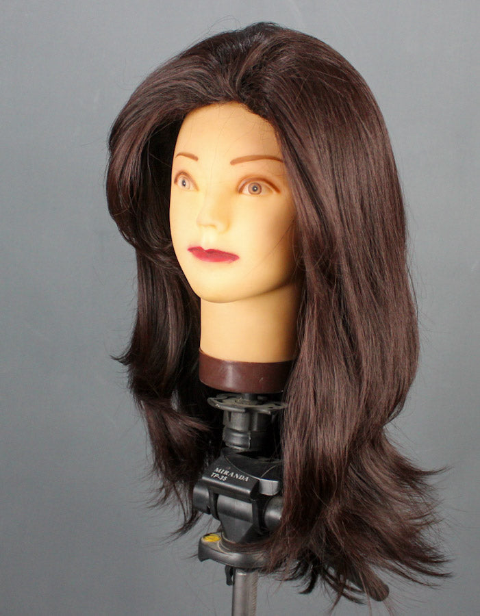 Deep Burgundy Wig Medium Length