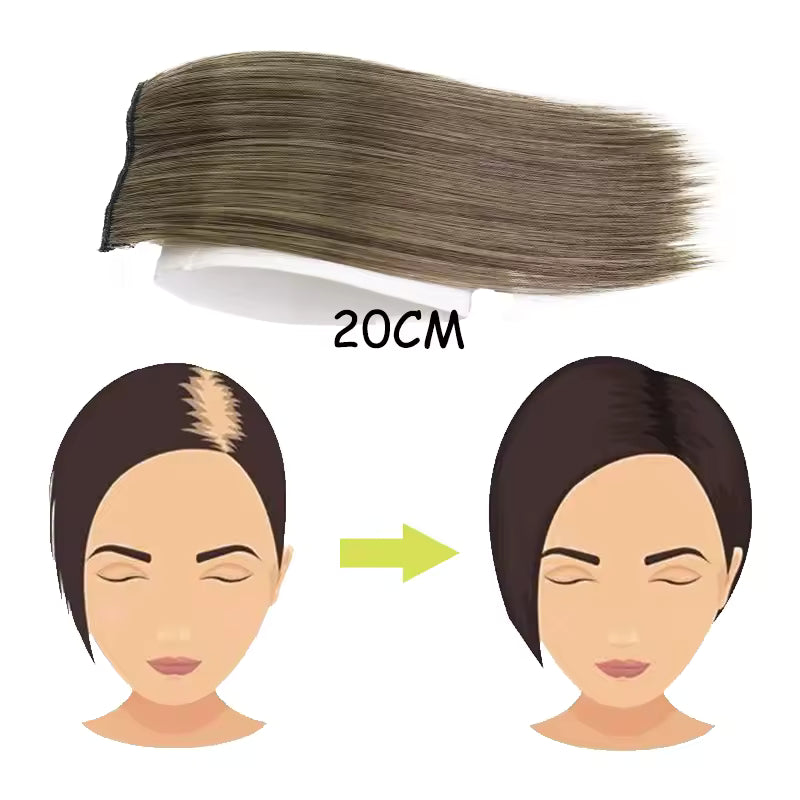 2 Clips Invisible Hair Pad 8 Inches long | Zebaish Wigs & Extensions