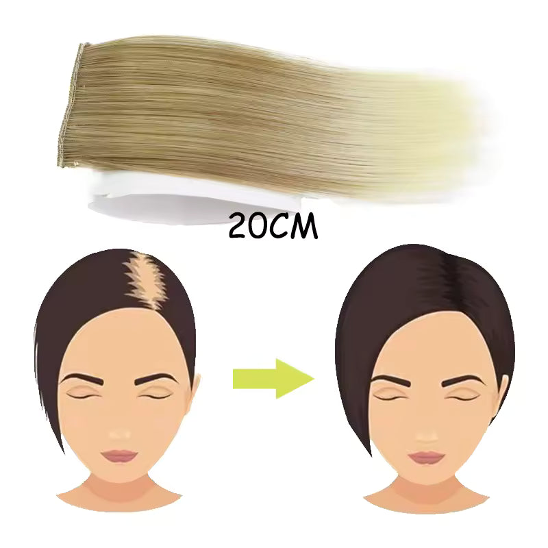 2 Clips Invisible Hair Pad 8 Inches long | Zebaish Wigs & Extensions