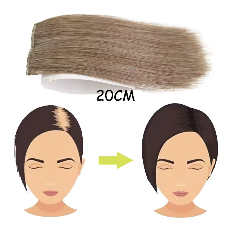 2 Clips Invisible Hair Pad 8 Inches long | Zebaish Wigs & Extensions