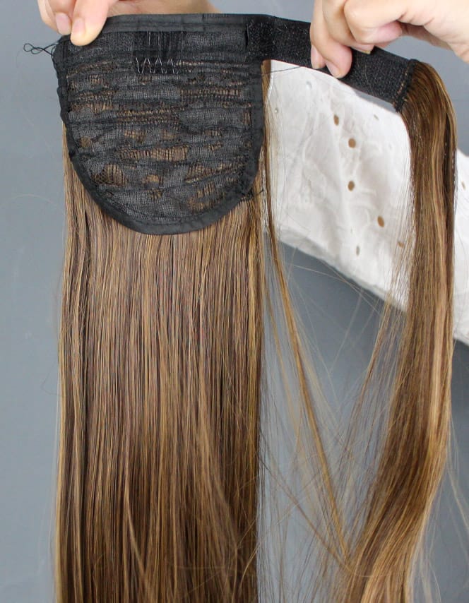 Draw String Dead Straight Ponytail 3 Colors