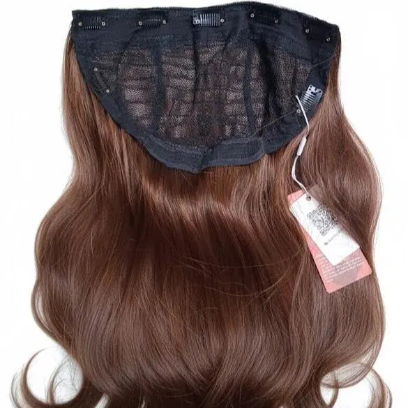 Chest Nut U Shape 7 Clips Extension 28" Long Synthetic Hair | Zebaish Wigs & Extension