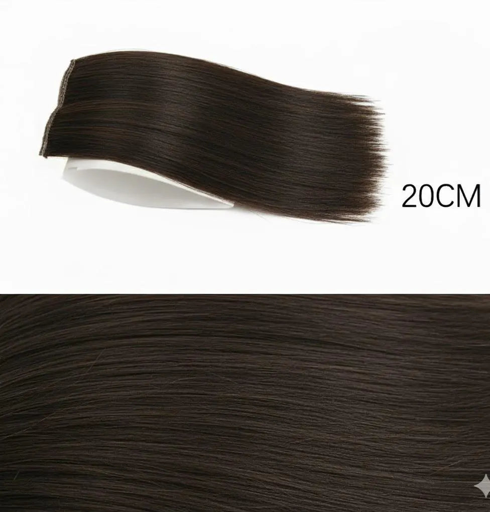 2 Clips Invisible Hair Pad 8 Inches long | Zebaish Wigs & Extensions