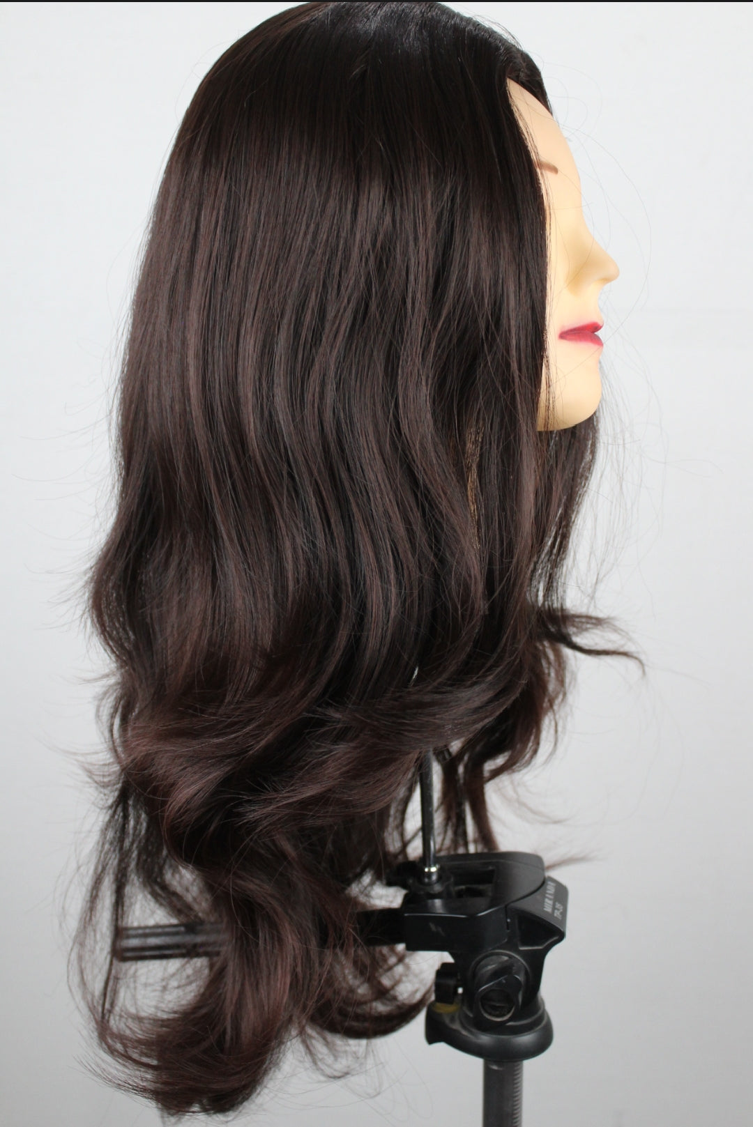 Center Parting Deep Burgundy Wig