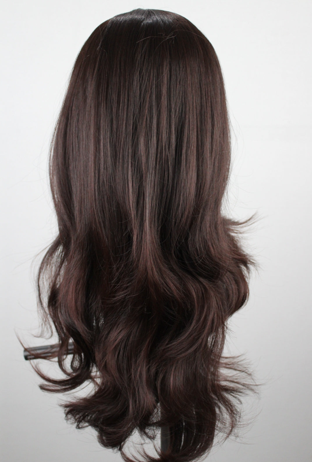 Center Parting Deep Burgundy Wig